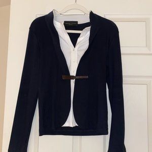 FABIANA FILIPPI BUILT-IN CARDIGAN SHIRT